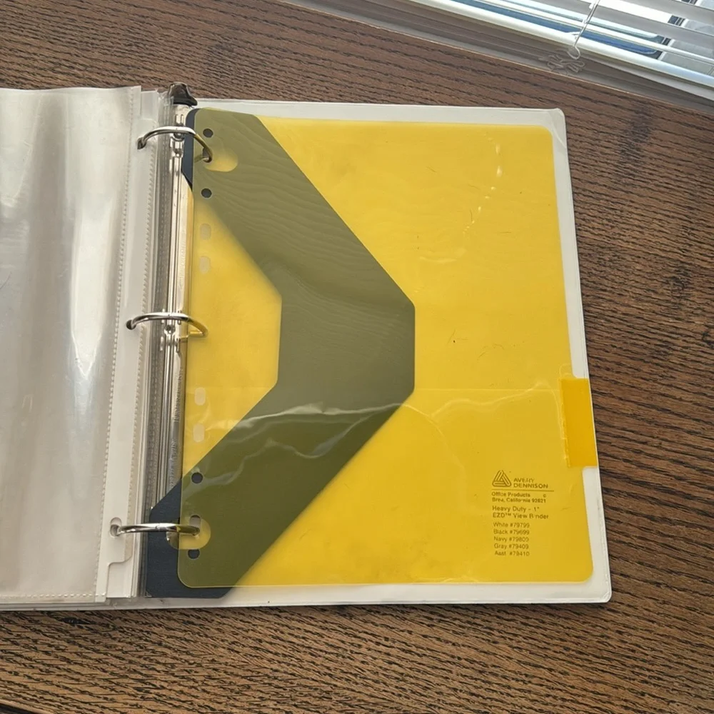 Used Binder with Dividers
